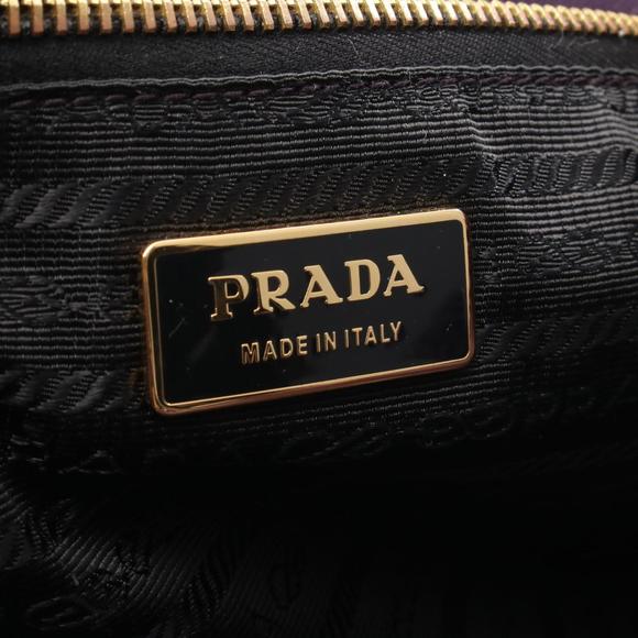 Prada TESSUTO B handbag, nylon and leather, women's, purple, BN1701 - Picture 4 of 9
